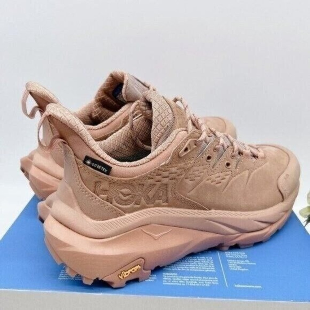 Hoka One One Kaha 2 Low GTX Trail Hiking Shoe Cork/ Cappuccino Mens US 10.5 - Picture 6 of 11